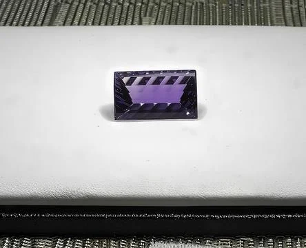 Amethyst rectangular Stock Photos
