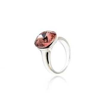Amethyst Ring isolated on white. Stock Photos