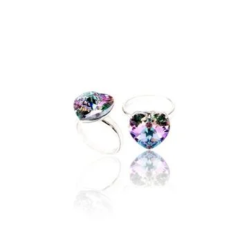 Amethyst Ring isolated on white. Stock Photos
