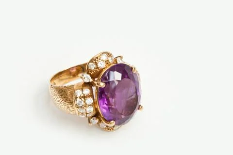 Amethyst ring Stock Photos