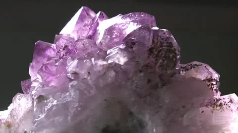 Amethyst is rotated Stock Footage 10734132