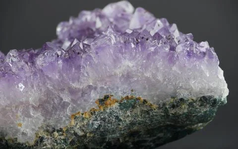 Amethyst Side Close Up Stock Photos