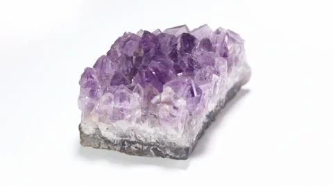 Amethyst specimen rotating. Stock Footage 62716791