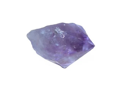 Amethyst stone isolated on white background Photos