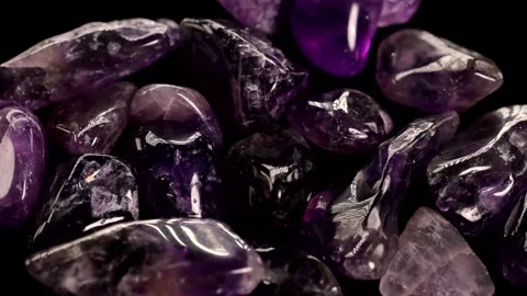 Amethyst Stones in Dynamic Close-Up Sequence Vídeos de archivo 307163939