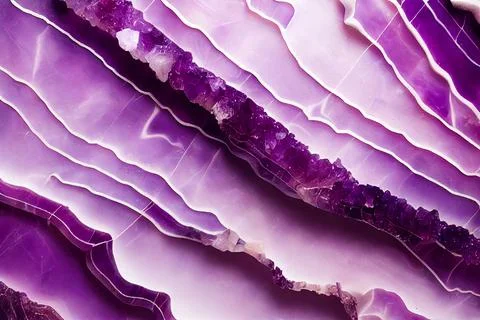 Amethyst violet marble abstract background Stock Illustration