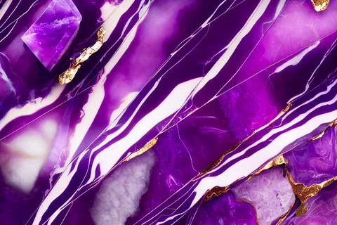 Amethyst violet marble abstract background Stock Illustration