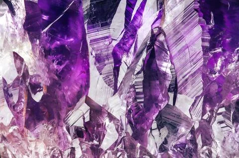 Amethyt quartz geode Stock Photos
