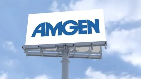 Amgen Dynamic Cloud Formation Logo: Inspiring Progress and Innovation Stock Photos