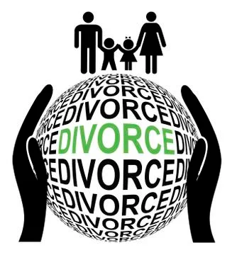 Amicable and peaceful Divorce Stock Illustration