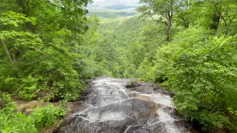 Amicalola Falls - Summit Vídeo Stock 155022616
