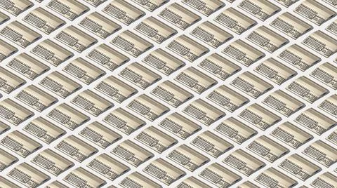 Amiga 500 computer. 3d illustration Illustrazione stock
