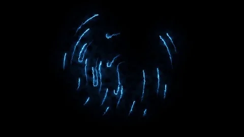 Amination of clorful fingerprint. Animation of appearance and disappearance of Stock Footage