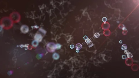 Amino Sequence Science Close Up Abstract Vídeos de archivo 74477071