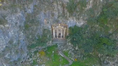 Amintas Rock Tombs Stock Footage 58864287