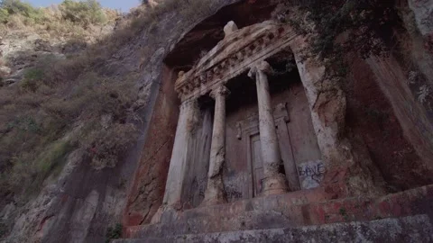 Amintas rock tombs Stock Footage 233598681