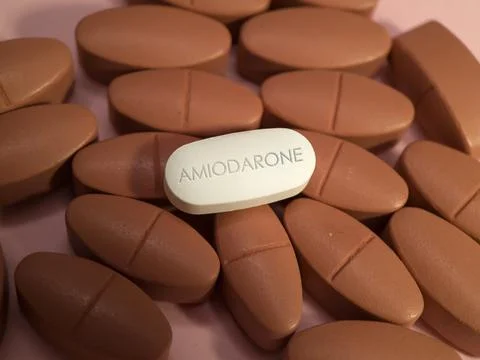Amiodarone tablet medication Stock Photos