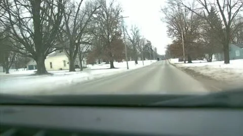 Amish Buggy in Winter Stock Footage 20336934