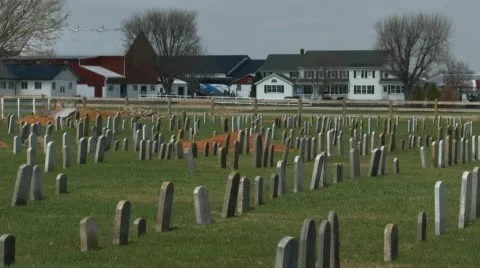 Amish Cemetary 1 Stock Footage 49537716