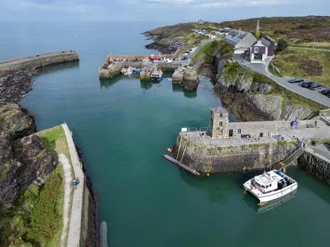 Amlwch Harbor - Anglesey - Wales Stock Photos