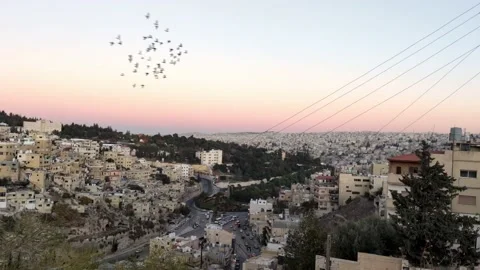 Amman Evening Stock Footage 142667136