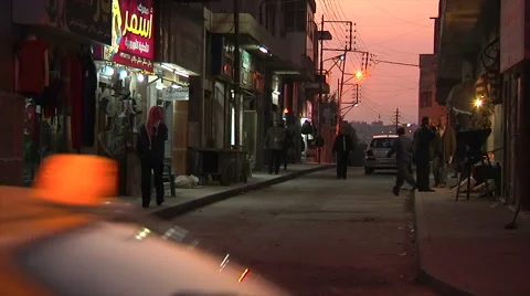 Amman street at night Stock Footage 58516638