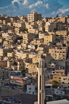 Amman at the sunset Stock Photos