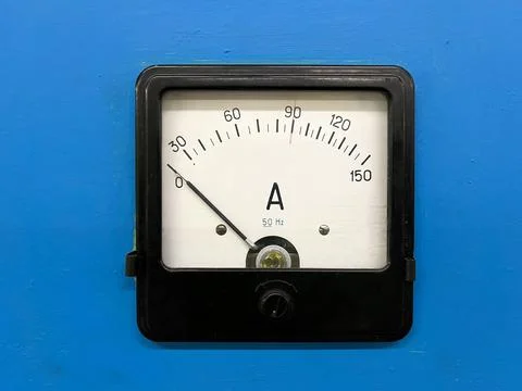 Ammeter - a device for measuring current in amperes Stock Photos