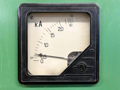 Ammeter - a device for measuring current in amperes Stock Photos