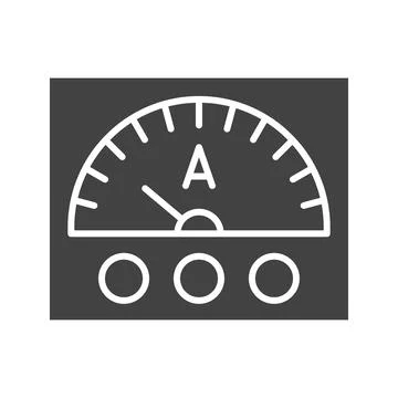 Ammeter icon vector image. Illustrazione stock