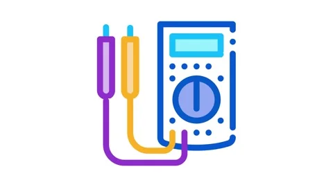 Ammeter tool Icon Animation Stock Footage 145270968