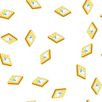 Ammeter tool isometric icon seamless pattern Stock Illustration