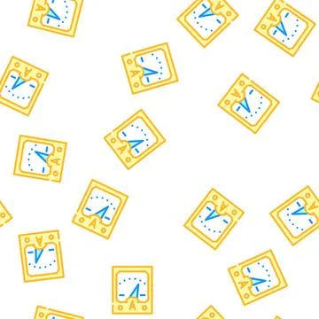 Ammeter tool vector seamless pattern 스톡 일러스트