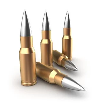 Ammo catridges with bullets Stock Illustration