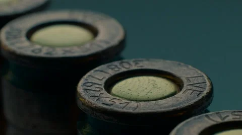 Ammo for the gun, close-up Stock Footage 68411785
