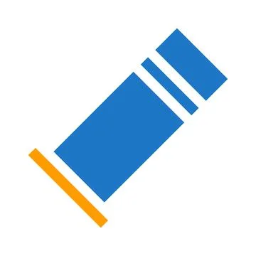 Ammo icon solid blue orange blue colour military symbol perfect. イラスト素材