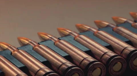 Ammo for snipers Stock Footage 68411781