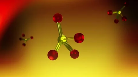 Ammonium Sulfate Particles Floating in Biological Microscopic World Vídeos de archivo 337517481