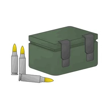 Ammunition Box illustration イラスト素材