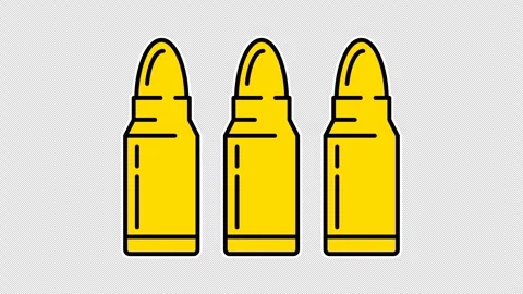 Ammunition bullets Vídeo Stock 335515008
