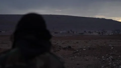 Ammunition depots explode near Damascus, Damasco, SY - 05 Jan 2025 Stock Footage 297012224