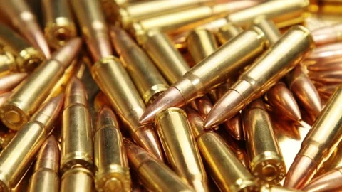 Ammunition detail Stock Footage 132297812