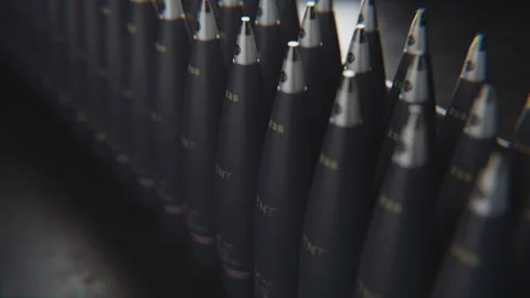 Ammunition Factory Line Video stock 243702813
