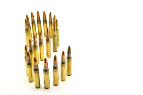 Ammunition for rifle Stock Photos