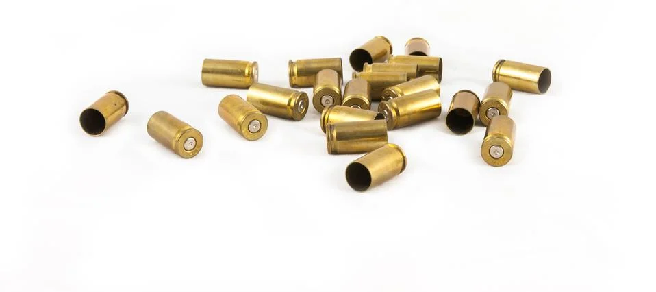 Ammunition shell 9 mm. 스톡 사진