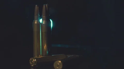 Ammunition for weapons Stock Footage 71060764