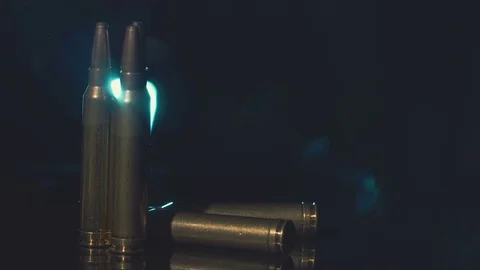 Ammunition for weapons Stock Footage 71060912