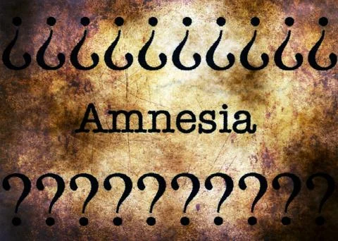 Amnesia disorder grunge concept Stock Illustration