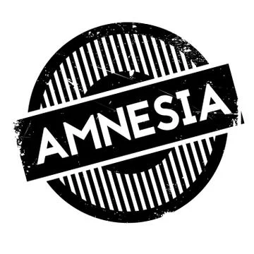 Amnesia rubber stamp Stock Illustration