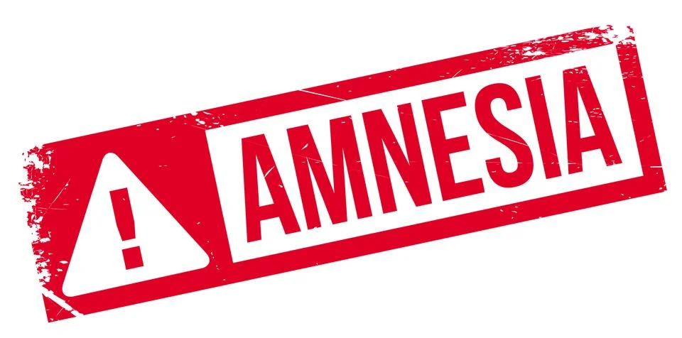 Amnesia rubber stamp Stock Illustration